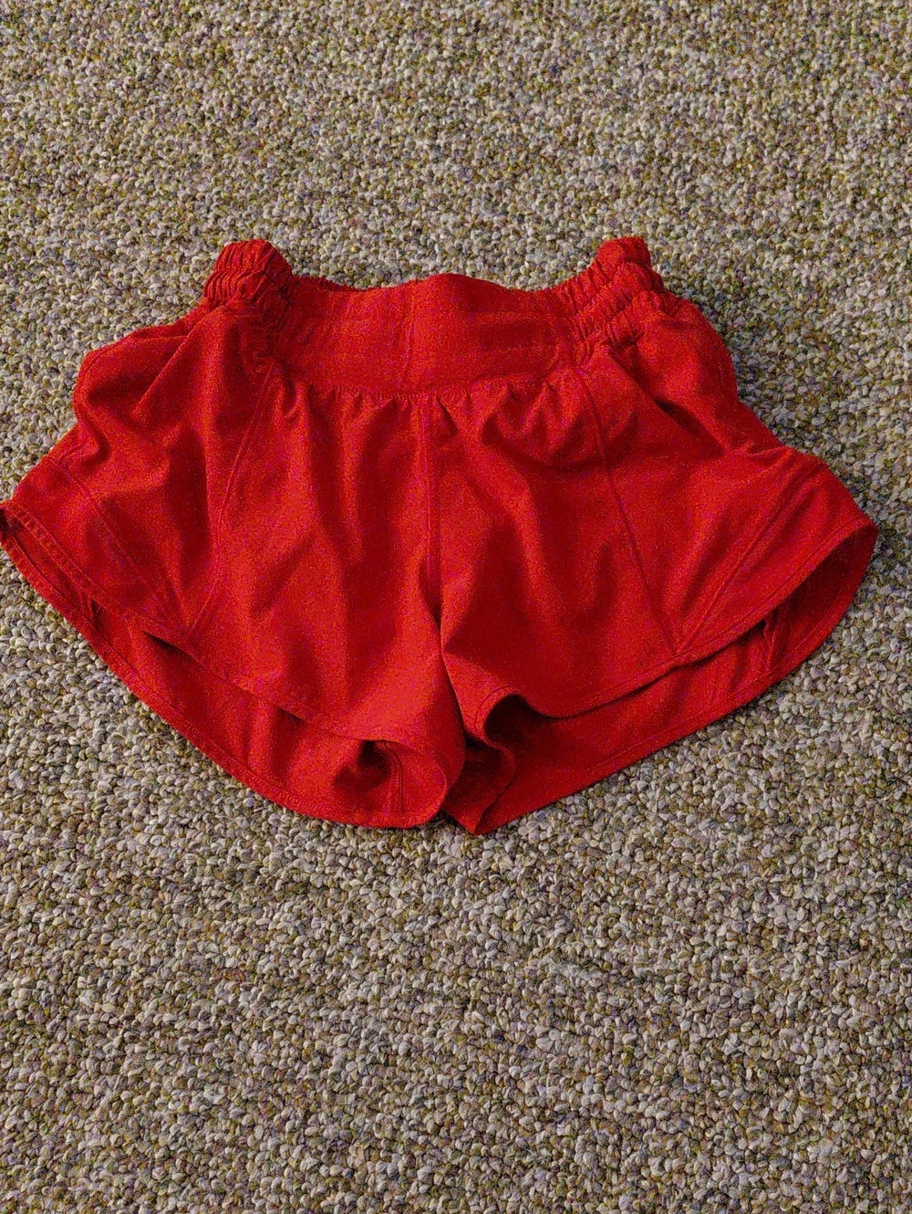 lululemon athletica Red Athletic Split-Hem Shorts
